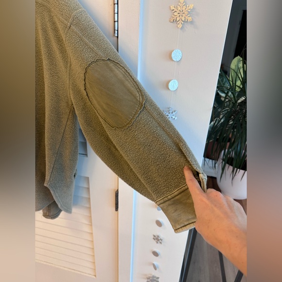 Free People Ruby Oversized Shirt Jacket - Olive - Medium - Picture 4 of 7